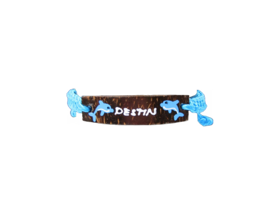 BR0202 BRACELET DESTIN BLUE MACRAME