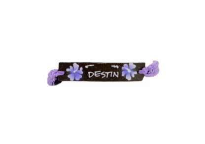 BR0204 BRACELET DESTIN PURPLE MACRAME