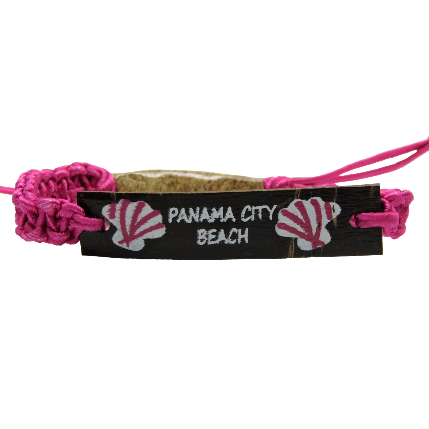 BR0301 BRACELET PCB PINK MACRAME