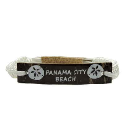 BR0303 BRACELET PCB WHITE MACRAME