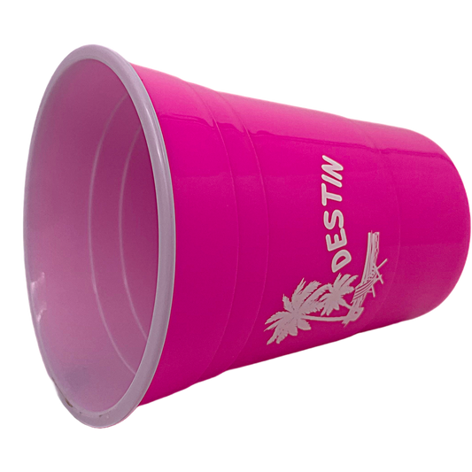 DC0001A DESTIN PARTY CUP PINK PALM