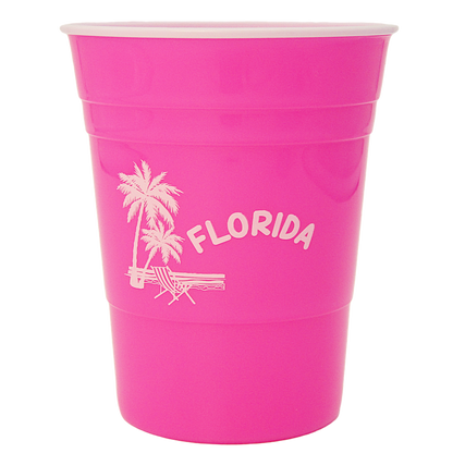 DC0001 PARTY CUP PINK PALM