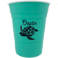 DC0003A  DESTIN PARTY CUP TEAL TURTLE