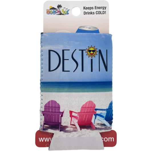 EK0213 DESTIN BEACH CHAIRS NEOPRENE ENERGY DRINK KOOLIE