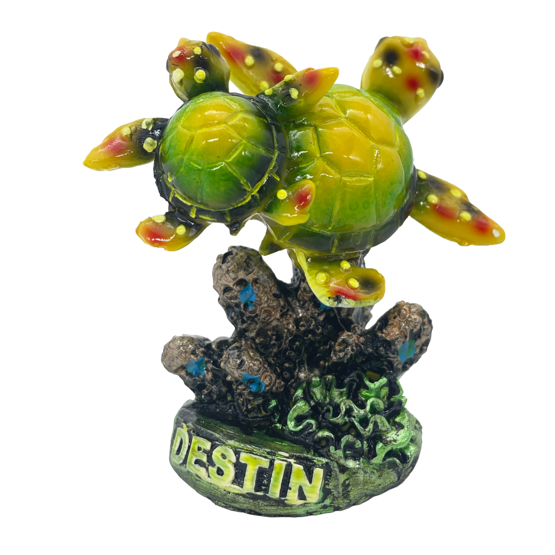 FIG3501A DESTIN TURTLE FIGURINE 3.5"