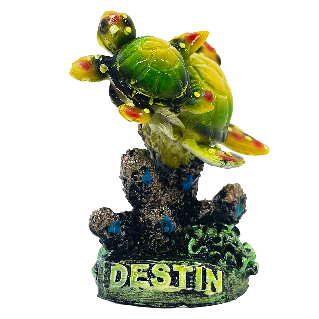 FIG3501A DESTIN TURTLE FIGURINE 3.5"