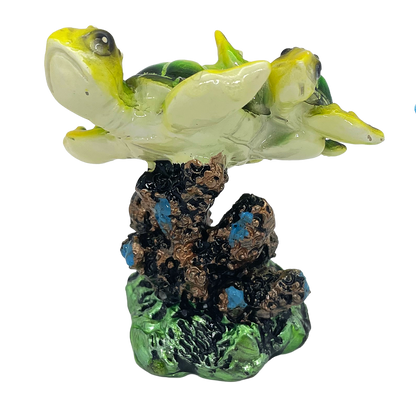 FIG3501B PANAMA CITY BEACH TURTLE FIGURINE 3.5"