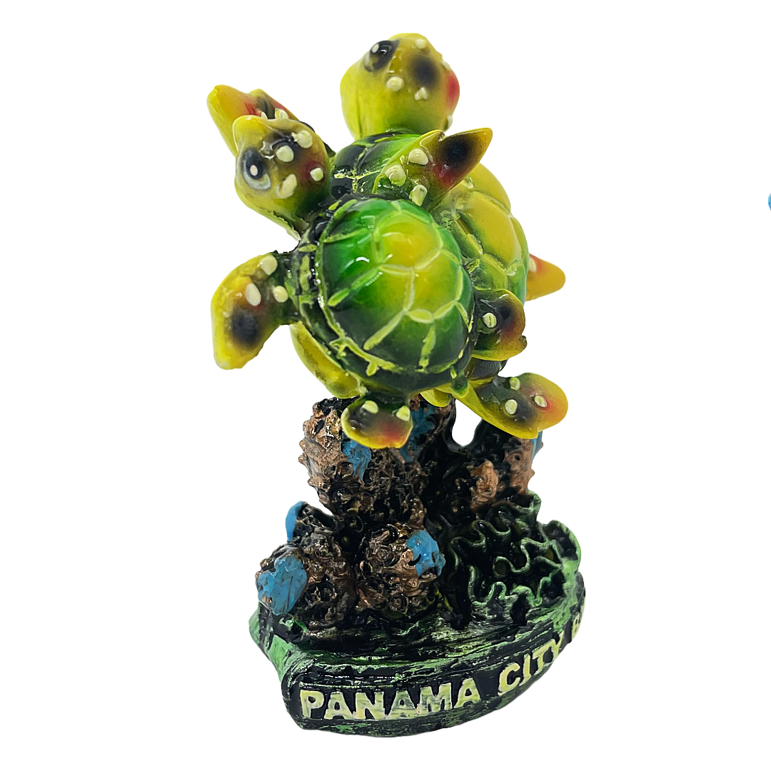 FIG3501B PANAMA CITY BEACH TURTLE FIGURINE 3.5"