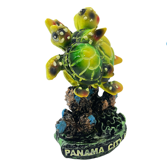 FIG3501B PANAMA CITY BEACH TURTLE FIGURINE 3.5"