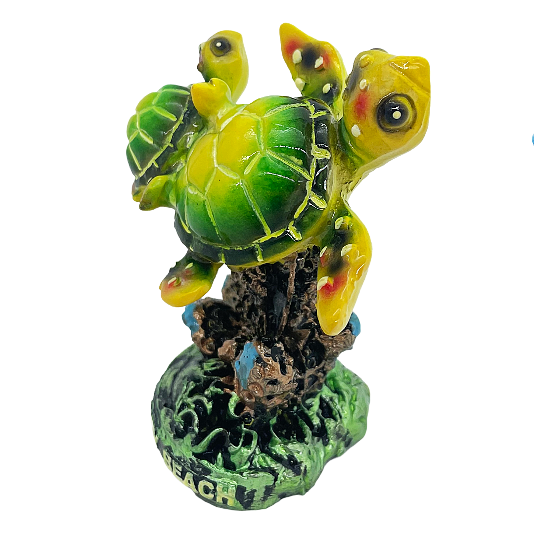 FIG3501B PANAMA CITY BEACH TURTLE FIGURINE 3.5"