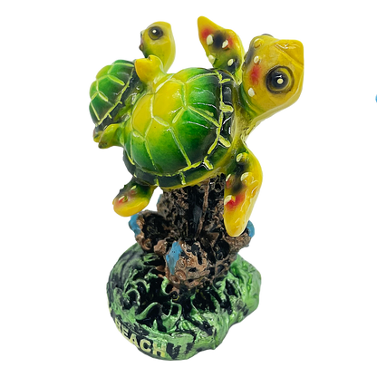 FIG3501B PANAMA CITY BEACH TURTLE FIGURINE 3.5"