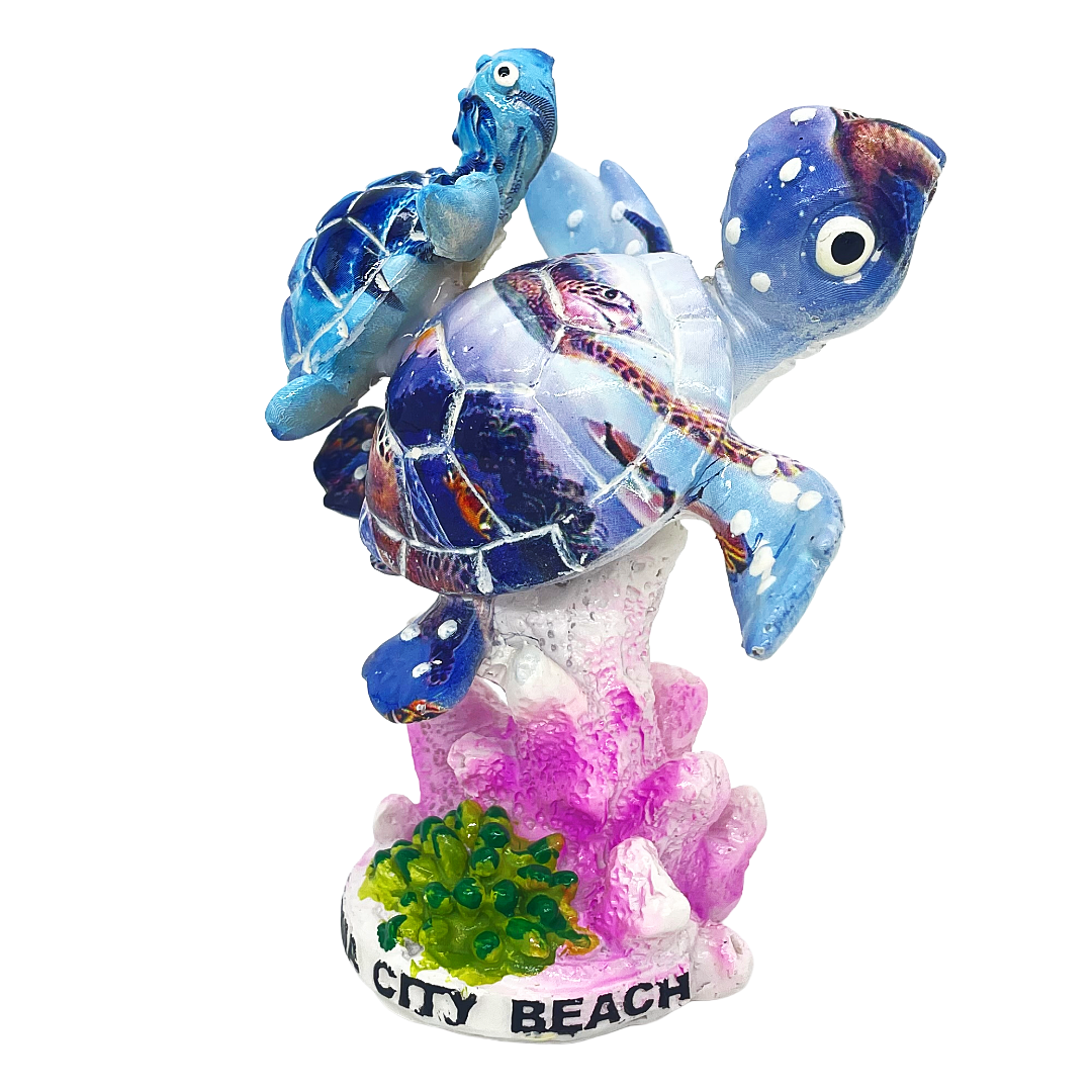 FIG5001B PANAMA CITY BEACH TURTLE BLUE