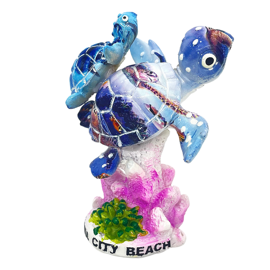 FIG5001B PANAMA CITY BEACH TURTLE BLUE