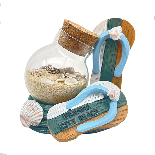 FIG5006 PANAMA CITY BEACH SAND FIGURINE