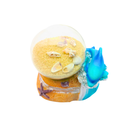 GL3002 PAD SAND GLOBE DOLPHIN W/SHELLS