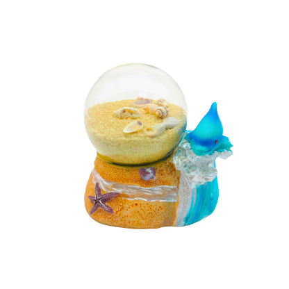 GL3002 PAD SAND GLOBE DOLPHIN W/SHELLS