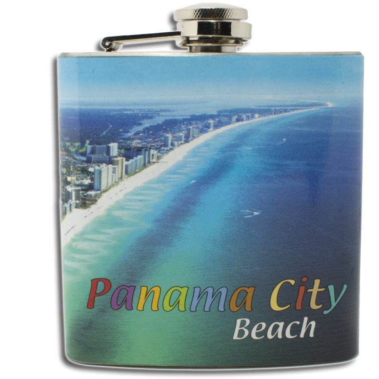 HF3508 HIP FLASK  PANAMA CITY BEACH AERIAL