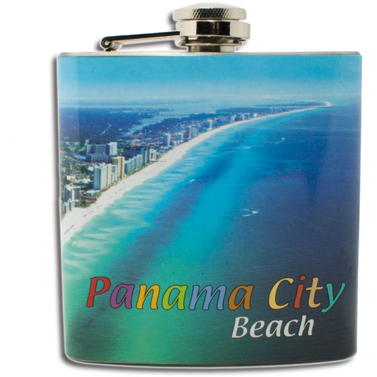 HF3508 HIP FLASK  PANAMA CITY BEACH AERIAL