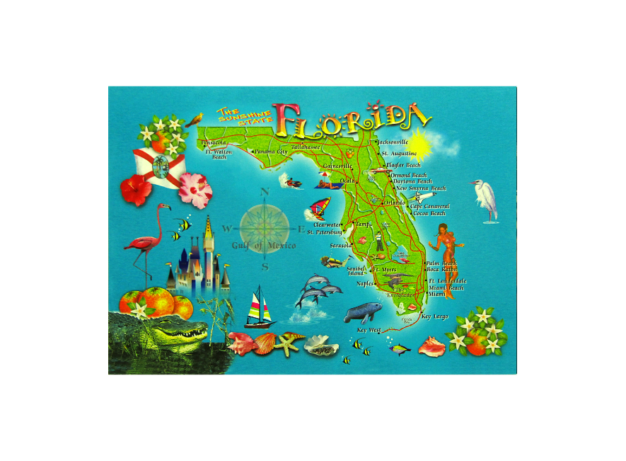 LP0079 FLORIDA MAP