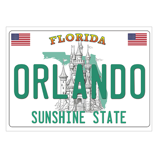 LP0084A ORLANDO LICENSE PLATE
