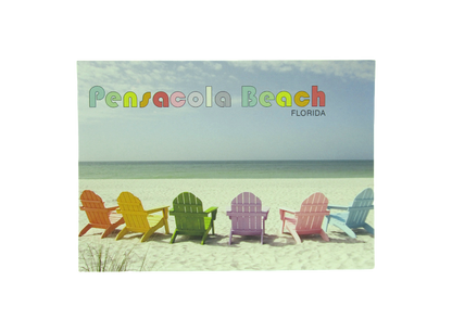 LP0912 PENSACOLA BEACH COLORFUL CHAIRS