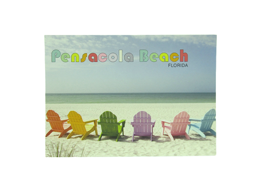 LP0912 PENSACOLA BEACH COLORFUL CHAIRS