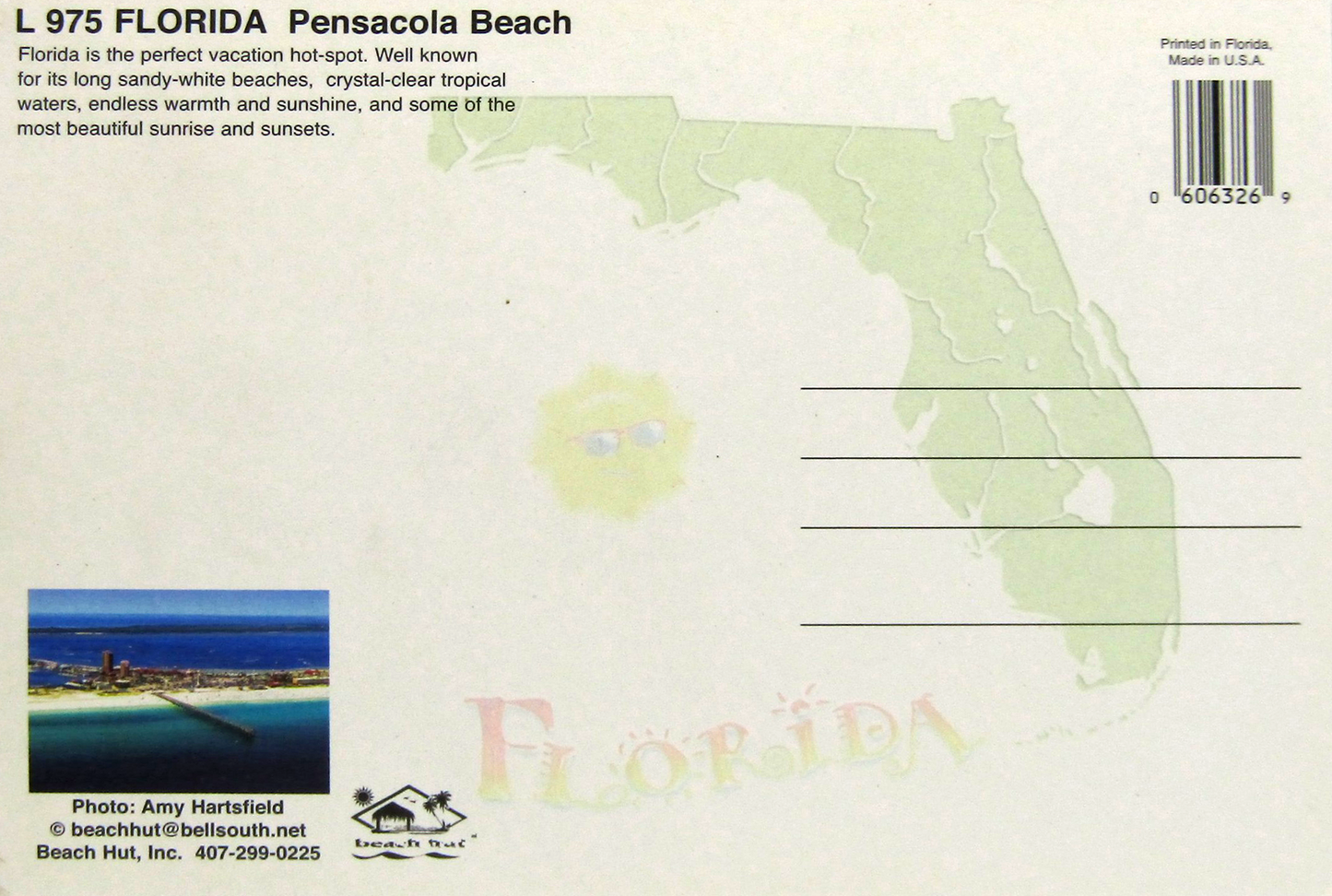 LP0975 PENSACOLA BEACH ARIEL BEACH PIER