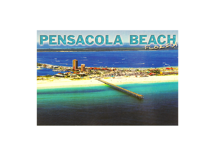 LP0975 PENSACOLA BEACH ARIEL BEACH PIER