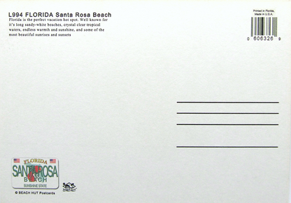 LP0994 SANTA ROSA BEACH LICENSE PLATE