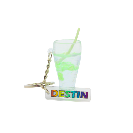 MK1101A DESTIN DANGLE CLEAR CUP GREEN FLOATING HEARTS