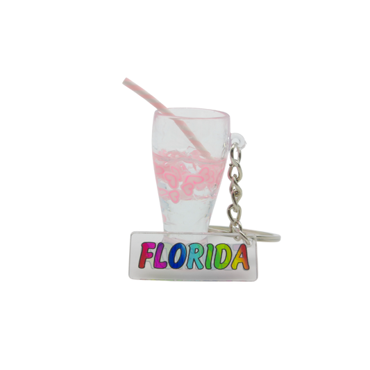MK1102 FLORIDA DANGLE CLEAR CUP PINK FLOATING HEARTS