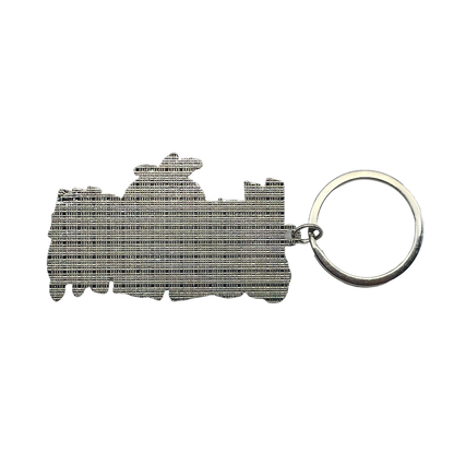 MK1170 NEW SYMRNA BEACH METAL KEYCHAIN