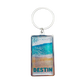 MK1320 DESTIN METAL KEYCHAIN BEACH SCENE