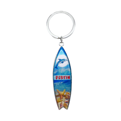 MK1326 DESTIN METAL KEYCHAIN DOLPHIN