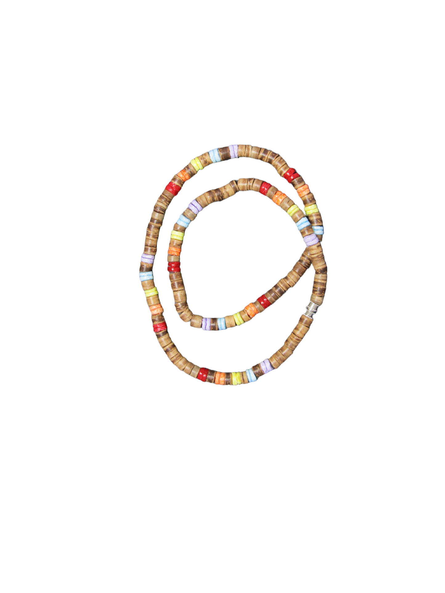 NK0005 NECKLACE MULTI RED/YELLOW/BLUE