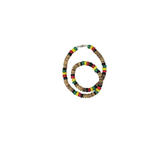 NK0015 NECKLACE GREEN/YELLOW/RED