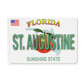 PM0008B ST. AUGUSTINE LICENSE PLATE