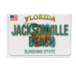 PM0008D JACKSONVILLE BEACH LICENSE PLATE