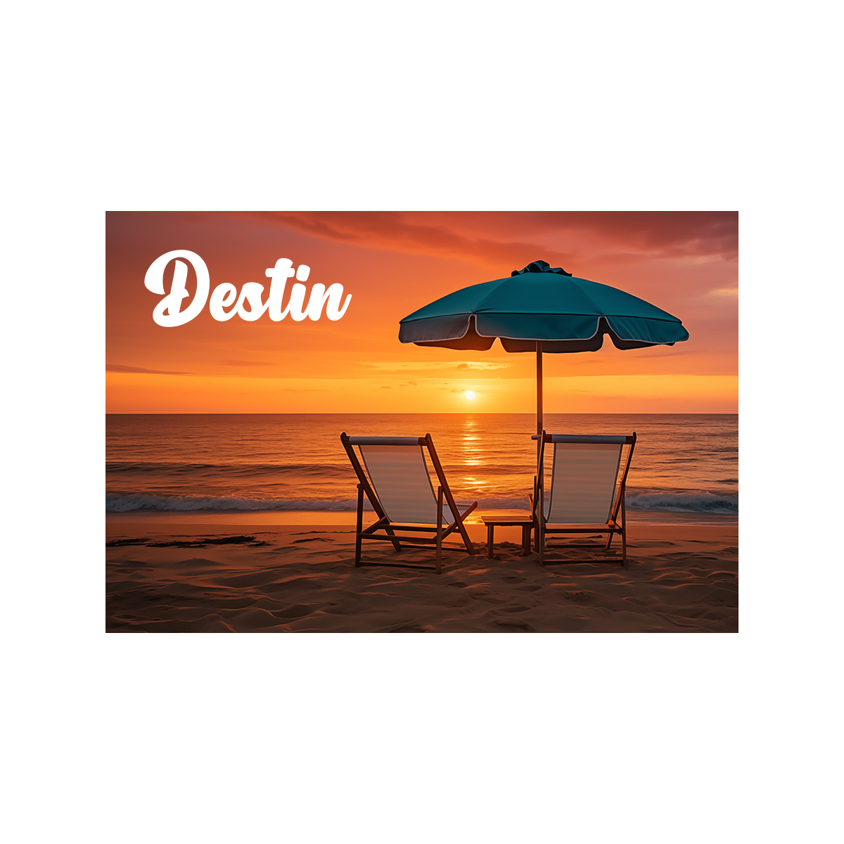 PM0536A DESTIN BEACH SUNSET
