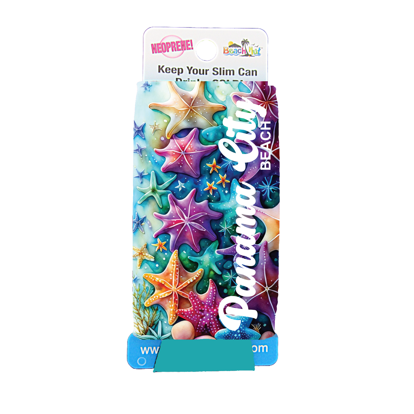 SC0001B SLIM CAN KOOLIE PANAMA CITY BEACH SHELLS