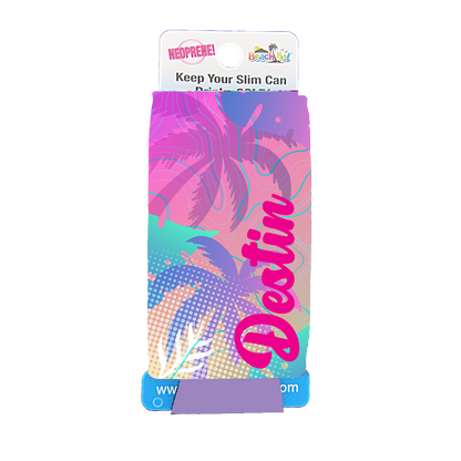SC0003A SLIM CAN KOOLIE DESTIN PURPLE PALMS