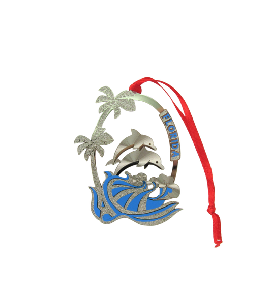 SI0001 FLORIDA DOLPHIN ORNAMENT