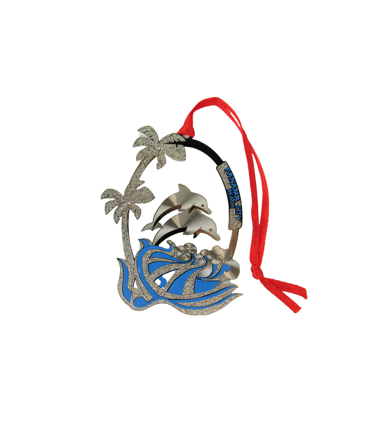 SI0010 PANAMA CITY BEACH DOLPHIN ORNAMENT