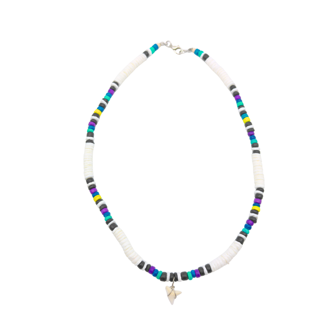 SN1010 NECKLACE SHARK BLACK COMBO