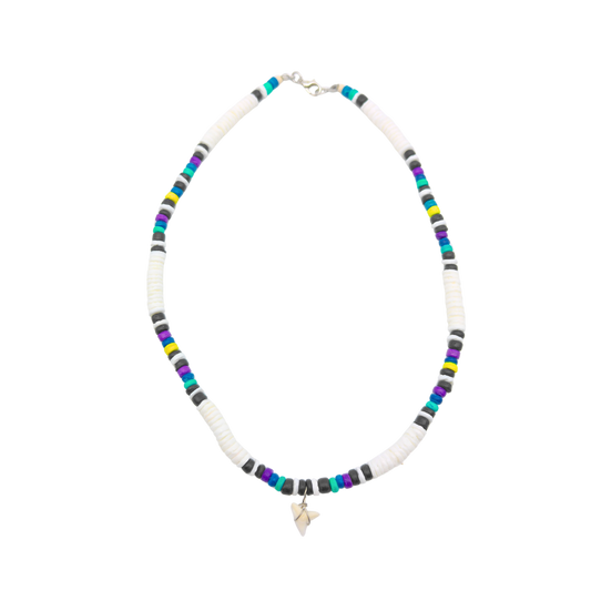 SN1010 NECKLACE SHARK BLACK COMBO