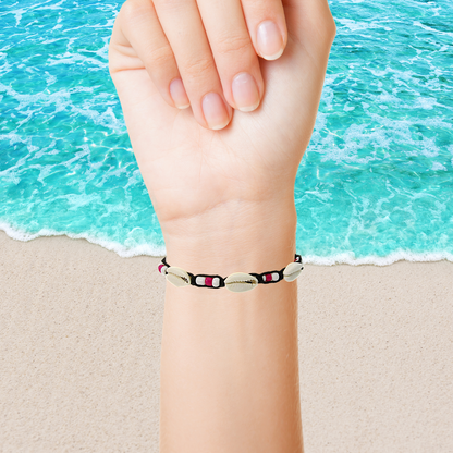 BR0010 BRACELET COWRIE SIGAY MACRAME