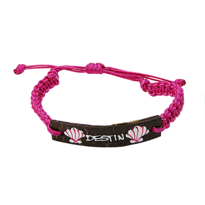 BR0201 BRACELET DESTIN PINK MACRAME