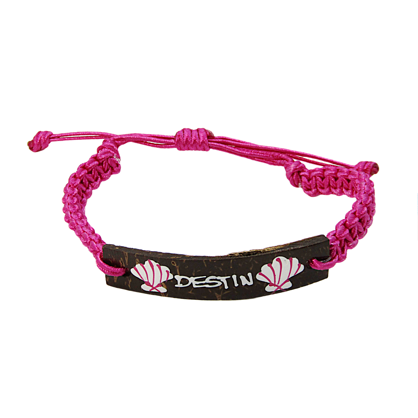 BR0201 BRACELET DESTIN PINK MACRAME