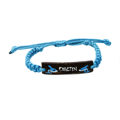 BR0202 BRACELET DESTIN BLUE MACRAME