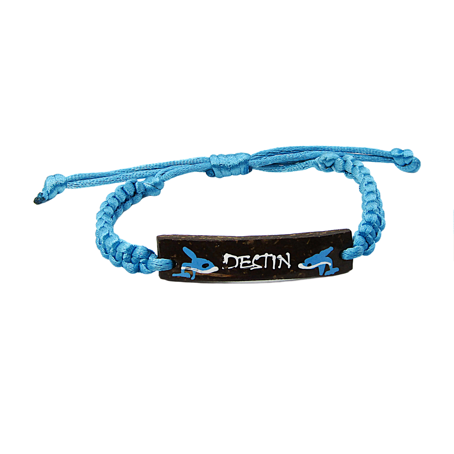 BR0202 BRACELET DESTIN BLUE MACRAME